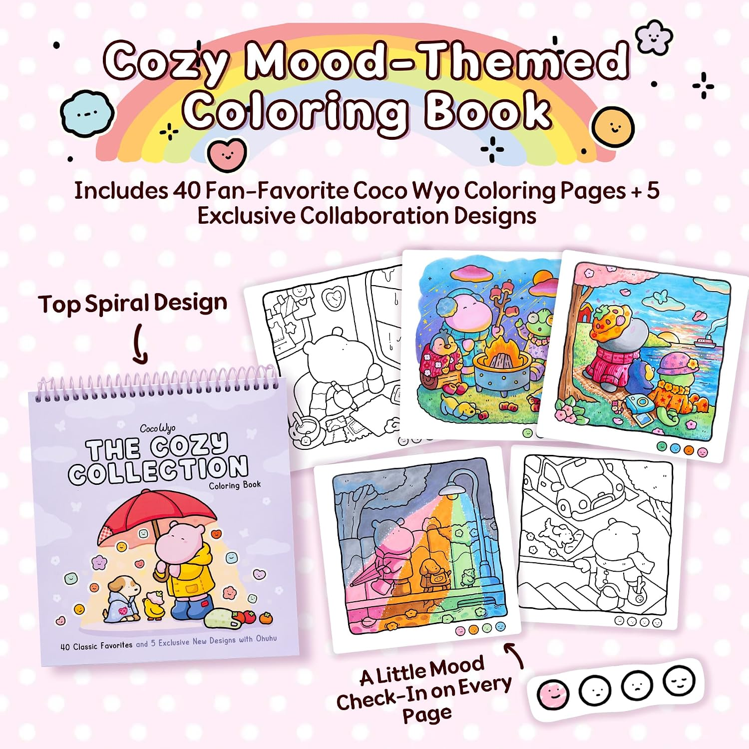 Ohuhu × Coco Wyo Coloring Set 48 Alcohol Markers& Coloring Book Brush& Fine thumbnail 1
